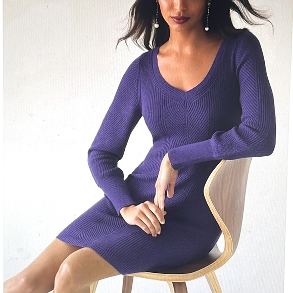 WHWM sheath knit sweater dress S-M - Picture 2 of 12